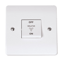 Click Scolmore CCA020 10A 3 POLE FAN ISOLATION PLATE SWITCH