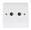 Click Scolmore CCA066 Double Coaxial Outlet