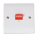 Click Scolmore CCA200 Curva - 50A 1 Gang Double Pole Switch