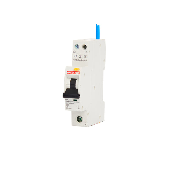 Contactum CCPBR1040AB 40A, Single Pole, Three Phase, B Curve Compact RCBO