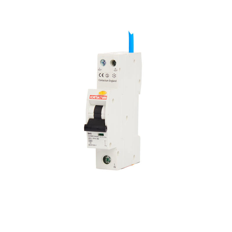 Contactum CCPBR1040AB 40A, Single Pole, Three Phase, B Curve Compact RCBO