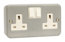 Click Scolmore CL036 2 Gang 13A DP Switched Socket Outlet
