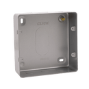 Click Scolmore CL089B 2G 2 ROW MC BACK BOX - 50MM DEEP-NO K/O