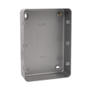Click Scolmore CL090 2G 3 ROW METAL CLAD BACK BOX - 50MM DEEP
