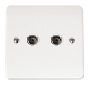Click Scolmore CMA066 Twin Coaxial Socket Outlet