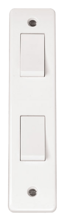 Click Scolmore CMA172 10AX 2 Gang 2 Way Architrave Switch