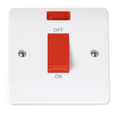 Click Scolmore CMA201 Mode - 50A 1 Gang Double Pole Switch With Neon - Orange Rocker