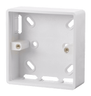 Click Scolmore CMA230 1 Gang 29mm Deep PVC Pattress Box - Trunking