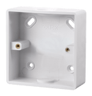 Click Scolmore CMA240 1 Gang 29mm Deep PVC Pattress Box - Conduit