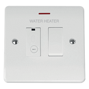 Click Scolmore CMA2652-WH 13A DP SWITCHED FCU WITH LED - WATER HEATER ETCHING