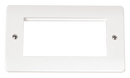 Click Scolmore CMA312 Double Plate (Quad Media Module Aperture)
