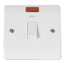 Click Scolmore CMA623-FN 20A DOUBLE POLE SWITCH WITH NEON - FAN ETCHING