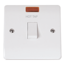 Click Scolmore CMA623-HT 20A DOUBLE POLE SWITCH WITH NEON - HOT TAP ETCHING