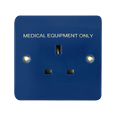 Click Scolmore CMA630BL 13A 1G BLUE MEDICAL SOCKET TE