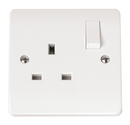 Click Scolmore CMA635 13A 1 Gang Socket Outlet Dp Switched (Twin Earth Terminals)