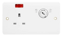 Click Scolmore CMA675 13A 1G DP Key Lockable Socket With Neon