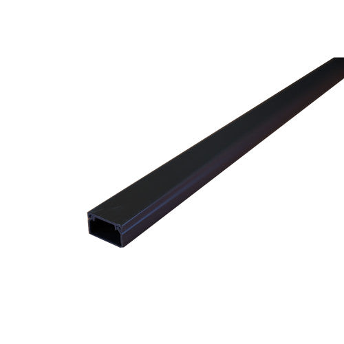 FSA2-BL 25x16mm Black, Self-Adhesive PVC Mini-Trunking (3 X 1M Lengths)