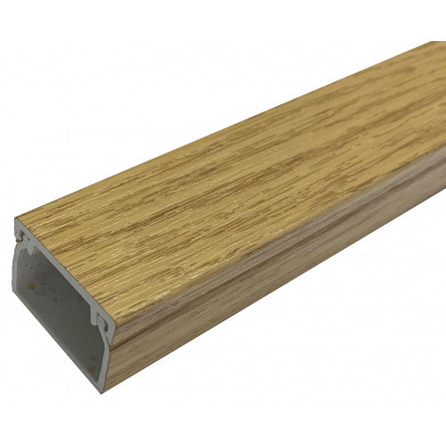 FSA2LOK 25x16mm Light Oak, Self-Adhesive PVC Mini-Trunking (3 X 1M Lengths)