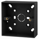 Univolt SFB1BK-LSF Single 32mmDeep Surface Box - Black Square Edges
