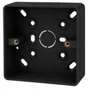 Univolt SFR1BK-LSF Single 32mmDeep Surface Box - Black Round Edges