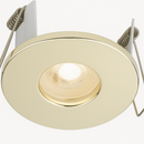 Knightsbridge MLA FRNFMW Polished Brass FireNova IP20 Fixed GU10 Fire-rated Open-back Downlight