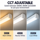 LUMilife S30133 5ft 54W Power Adjustable, Color Changing (CCT) LED Batten Fitting
