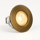 Saxby 108763 ShieldLITE 4 Color Options, Waterproof (IP65), 5W Dimmable Antique Brass Downlight with Multiple Finish Options