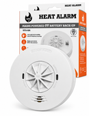 VFS Mains Powered Heat Alarm w/ 9V Battery Backup (Inter-connectable) VFS-HA (BSI Kitemarked - KM 715769)