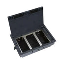 Univolt SAB3/85 3 Compartment Cavity Floor Box - 85mm Deep C/W 3 x 2 Gang standard accessory Plate