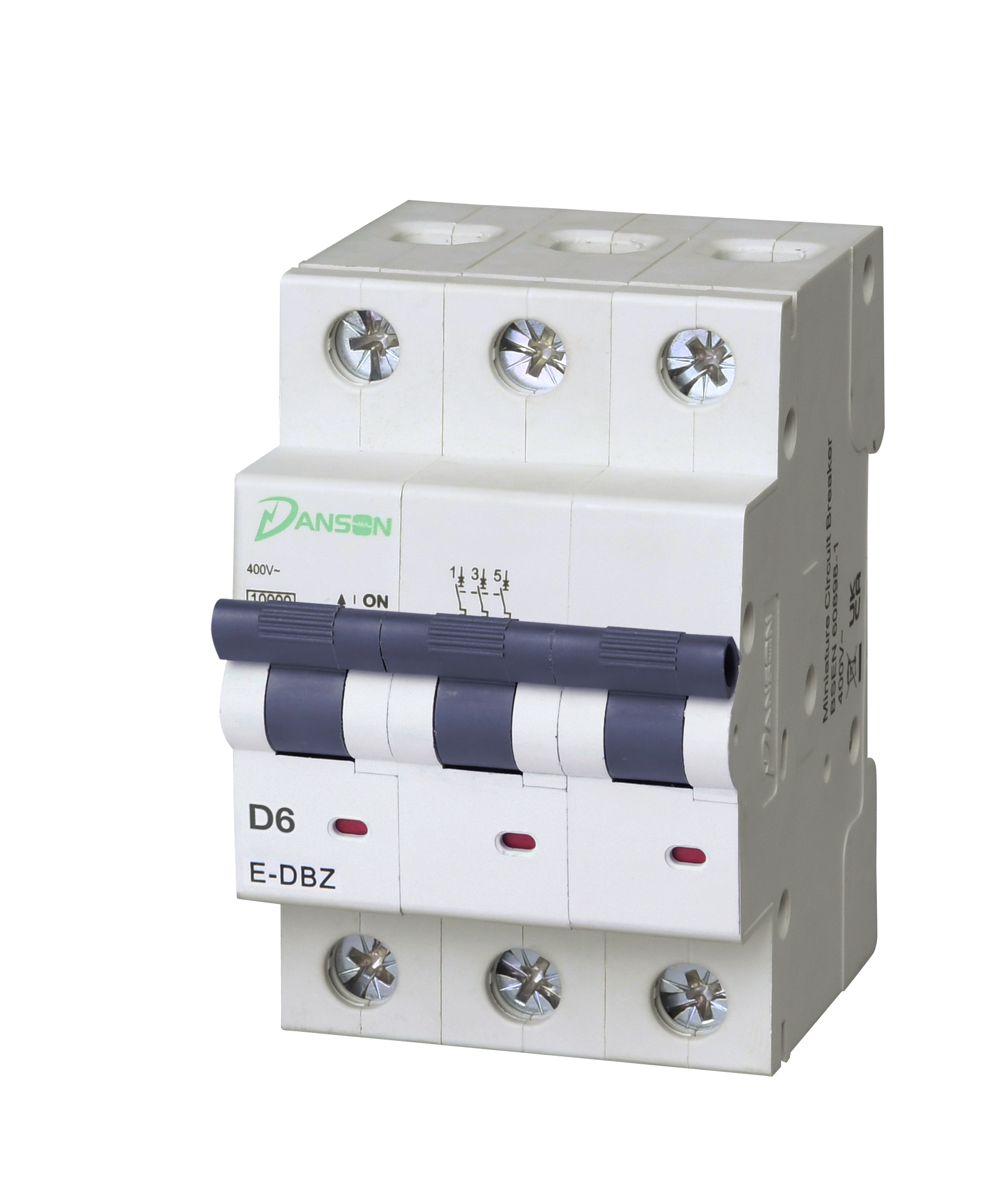 Danson E-DBZD306 MCB 10kA 6A 3P three Module D-Curve
