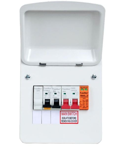Fusebox EV40AXBD 100A MS + 40A 30MA RCBO (1P+N sw) + T2 SPD bi directional  EV Charger Distribution Boards (Replacement of EV40AX)
