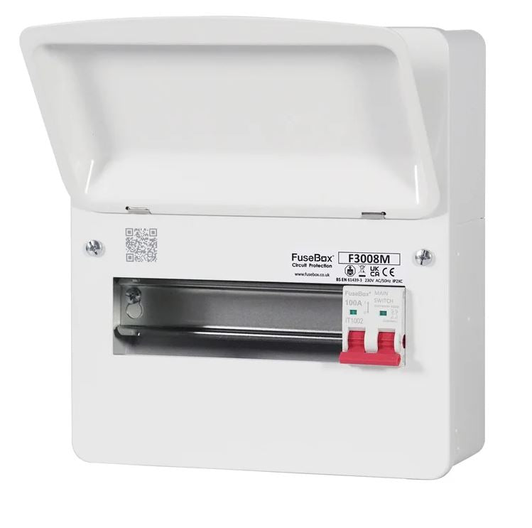 Fusebox F3008M 8-way Consumer Unit (100A Main Switch) (Replacement of F2007M)