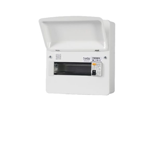 Fusebox F3008RB 8 WAY 63A 30mA RCD Consumer Unit TYPE B