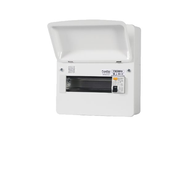 Fusebox F3008RB 8 WAY 63A 30mA RCD Consumer Unit TYPE B