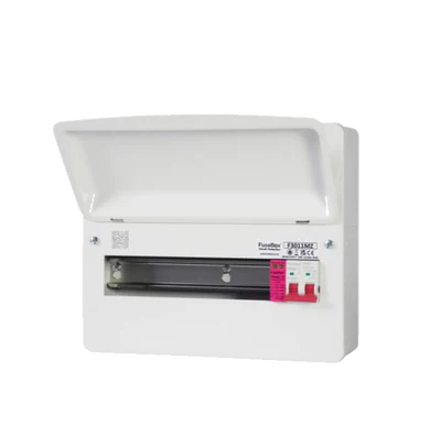 Fusebox F2010MX 10-way Consumer Unit with 100A Isolator + T2 SPD & Tail Clamp ( Now F3011MZ)