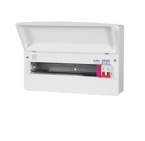 Fusebox F3015MZ 15-way Consumer Unit with 100A Isolator + T2 SPD (Replacement of F2014MX)