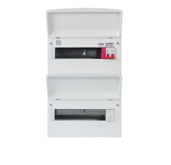 Fusebox F3023MZ 23-way (11/12) Consumer Unit with 100A Isolator + T2 SPD Double Bank (Replacement of F2021MX)