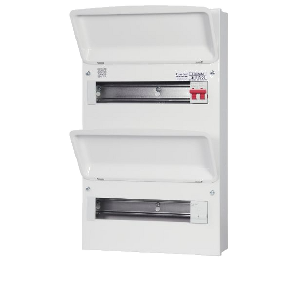 Fusebox F3024M 24-way (12/12) Double Bank (100A Main Switch) (Replacement of F2022M)