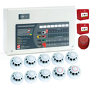 C-TEC CFP 4-Zone ActiV Conventional Fire Alarm Kit w/ ActiV Detectors, Sounder & Call Points