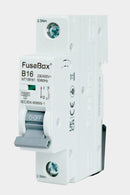 Fusebox MT10B161 MCB, Single Pole 16A 10kA,Curve B for 3 Phase