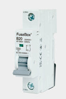 Fusebox MT10B201  MCB, Single Pole 20A 10kA,Curve B for 3 Phase
