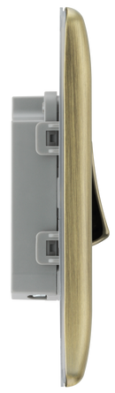 BG NAB12 Nexus Metal Antique Brass Single, 2 way switch