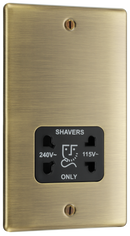 BG NAB20B 115/240V dual voltage shaver socket