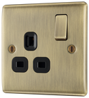 BG NAB21B Nexus Metal Antique Brass Single, switched, single pole