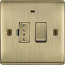 BG NAB52 Nexus Metal Antique Brass Switched and fused with indicator