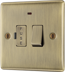 BG NAB52 Nexus Metal Antique Brass Switched and fused with indicator