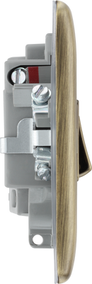 BG NAB52 Nexus Metal Antique Brass Switched and fused with indicator