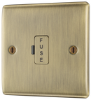 BG NAB54 Nexus Metal Antique Brass Unswitched and fused