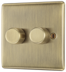 BG NAB82 Nexus Metal Antique Brass Double, 2 way push 200W