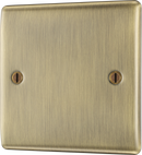 BG NAB94 Nexus Metal Antique Brass Single, blank plate